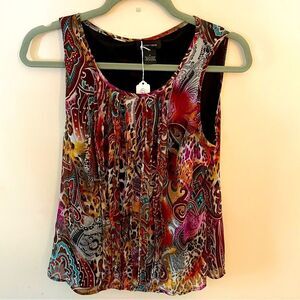 SPENSE Top, Multicolored/print Sz M, 100% polyester